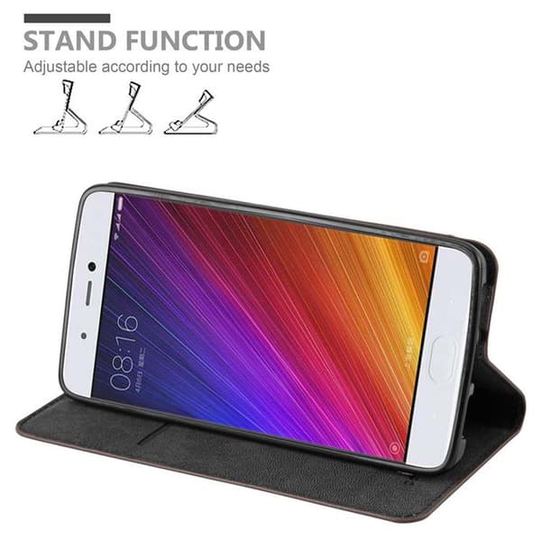 Xiaomi Mi 5s Suojakotelo Suojakuori Lompakkokotelo Matkapuhelinkotelo jossa magneettisuljenta, jalusta-toiminto ja korttitasku