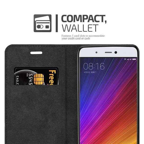 Xiaomi Mi 5s Suojakotelo Suojakuori Lompakkokotelo Matkapuhelinkotelo jossa magneettisuljenta, jalusta-toiminto ja korttitasku