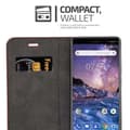 Pikkukuva 9 / 11: Nokia 7 PLUS Suojakotelo Suojakuori Lompakkokotelo Matkapuhelinkotelo jossa magneettisuljenta, jalusta-toiminto ja korttitasku