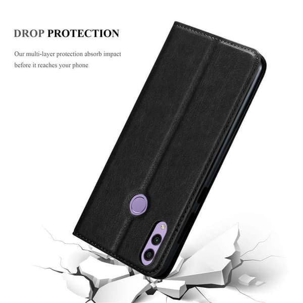 Lommebokdeksel til Honor 8C Deksel med magnetisk lukking, stativfunksjon og kortlomme