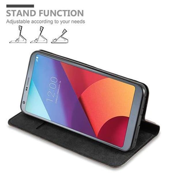 Lommebokdeksel til LG G6 Deksel med magnetisk lukking, stativfunksjon og kortlomme