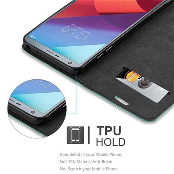 Lommebokdeksel til LG G6 Deksel med magnetisk lukking, stativfunksjon og kortlomme