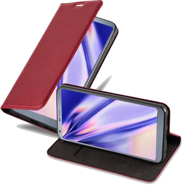 Lommebokdeksel til LG G6 Deksel med magnetisk lukking, stativfunksjon og kortlomme