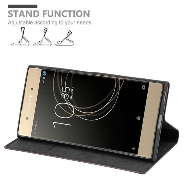 Lommebokdeksel til Sony Xperia XA1 PLUS Deksel med magnetisk lukking, stativfunksjon og kortlomme