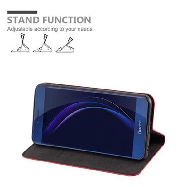 Honor 8 / 8 PREMIUM Fodral Skal Plånboksfodral Case med magnetisk stängning, ståfunktion och kortficka