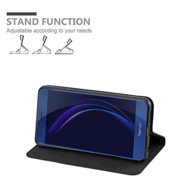Honor 8 / 8 PREMIUM Fodral Skal Plånboksfodral Case med magnetisk stängning, ståfunktion och kortficka