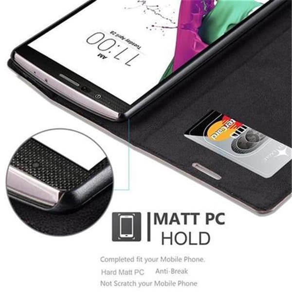 Lommebokdeksel til LG G4 / G4 PLUS Deksel med magnetisk lukking, stativfunksjon og kortlomme