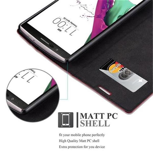 Lommebokdeksel til LG G4 / G4 PLUS Deksel med magnetisk lukking, stativfunksjon og kortlomme