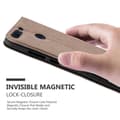 Miniatyrbilde 5 av 6: Lommebokdeksel til Honor 8 PRO Deksel med magnetisk lukking, stativfunksjon og kortlomme