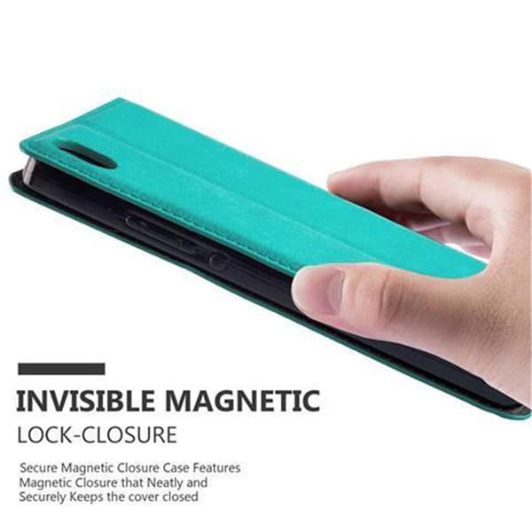 Lommebokdeksel til Huawei ASCEND P7 Deksel med magnetisk lukking, stativfunksjon og kortlomme