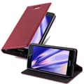 Miniatyrbild 1 av 6: Huawei ASCEND P7 Fodral Skal Plånboksfodral Case med magnetisk stängning, ståfunktion och kortficka