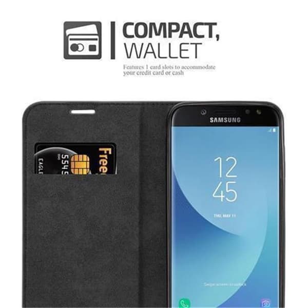 Lommebokdeksel til Samsung Galaxy J7 2017 Deksel med magnetisk lukking, stativfunksjon og kortlomme