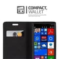 Miniatyrbilde 3 av 6: Lommebokdeksel til Nokia Lumia 830 Deksel med magnetisk lukking, stativfunksjon og kortlomme