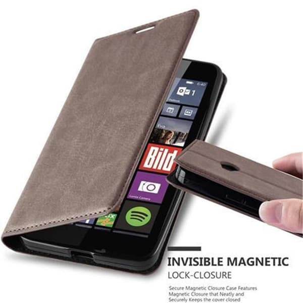 Lommebokdeksel til Nokia Lumia 640 Deksel med magnetisk lukking, stativfunksjon og kortlomme