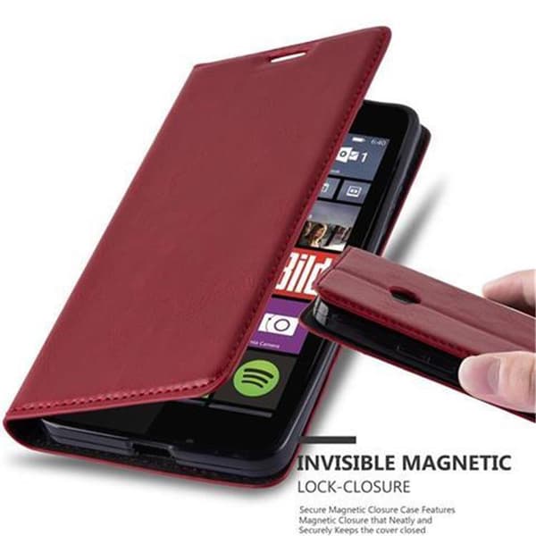 Lommebokdeksel til Nokia Lumia 640 Deksel med magnetisk lukking, stativfunksjon og kortlomme