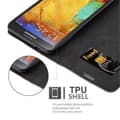 Pikkukuva 7 / 11: Samsung Galaxy NOTE 3 NEO Suojakotelo Suojakuori Lompakkokotelo Matkapuhelinkotelo jossa magneettisuljenta, jalusta-toiminto ja korttitasku