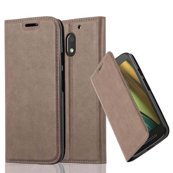Motorola MOTO E3 Cover Etui Case () KAFFE BRUN