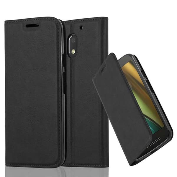 Lommebokdeksel til Motorola MOTO E3 Deksel med magnetisk lukking, stativfunksjon og kortlomme