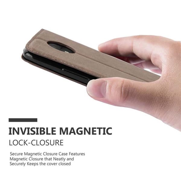 Motorola MOTO C Fodral Skal Plånboksfodral Case med magnetisk stängning, ståfunktion och kortficka