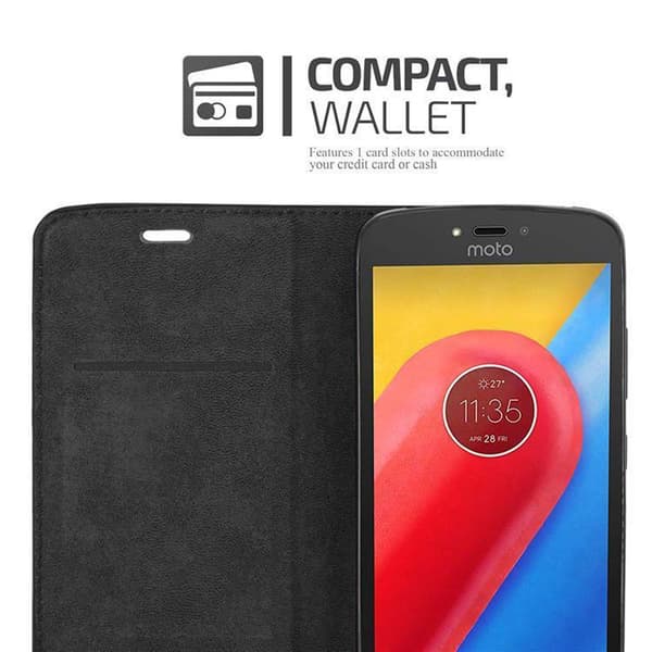 Motorola MOTO C Fodral Skal Plånboksfodral Case med magnetisk stängning, ståfunktion och kortficka