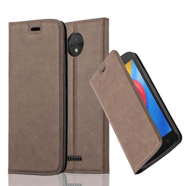 Motorola MOTO C Fodral Skal Plånboksfodral Case med magnetisk stängning, ståfunktion och kortficka