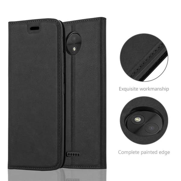 Motorola MOTO C Fodral Skal Plånboksfodral Case med magnetisk stängning, ståfunktion och kortficka
