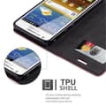 Pikkukuva 4 / 6: Samsung Galaxy S2 / S2 PLUS Suojakotelo Suojakuori Lompakkokotelo Matkapuhelinkotelo jossa magneettisuljenta, jalusta-toiminto ja korttitasku