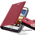 Pikkukuva 1 / 6: Samsung Galaxy S2 / S2 PLUS Suojakotelo Suojakuori Lompakkokotelo Matkapuhelinkotelo jossa magneettisuljenta, jalusta-toiminto ja korttitasku