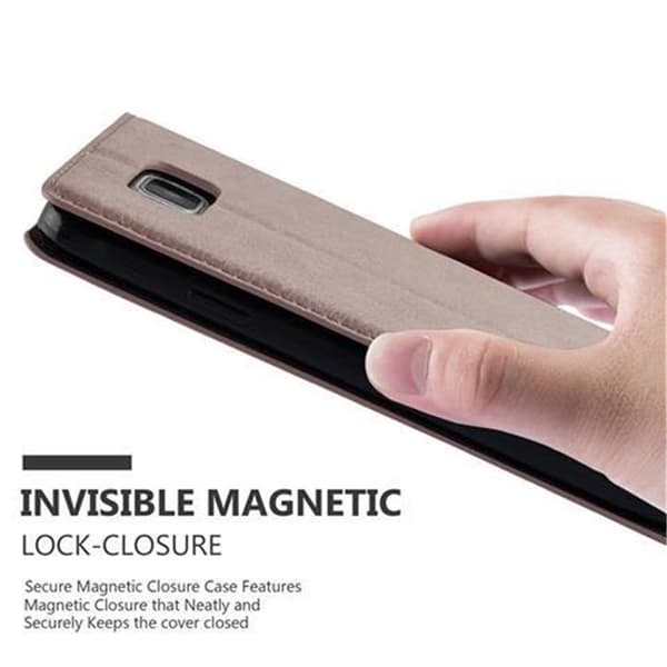 Samsung Galaxy ALPHA Fodral Skal Plånboksfodral Case med magnetisk stängning, ståfunktion och kortficka