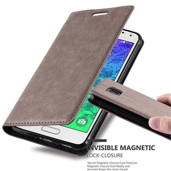Samsung Galaxy ALPHA Fodral Skal Plånboksfodral Case med magnetisk stängning, ståfunktion och kortficka