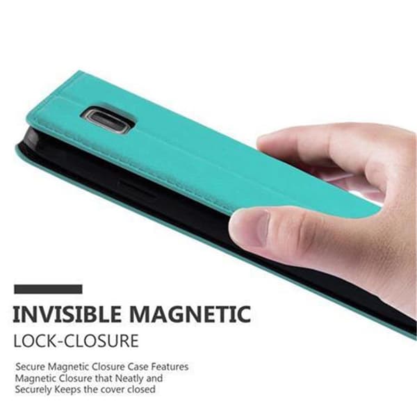 Samsung Galaxy ALPHA Fodral Skal Plånboksfodral Case med magnetisk stängning, ståfunktion och kortficka