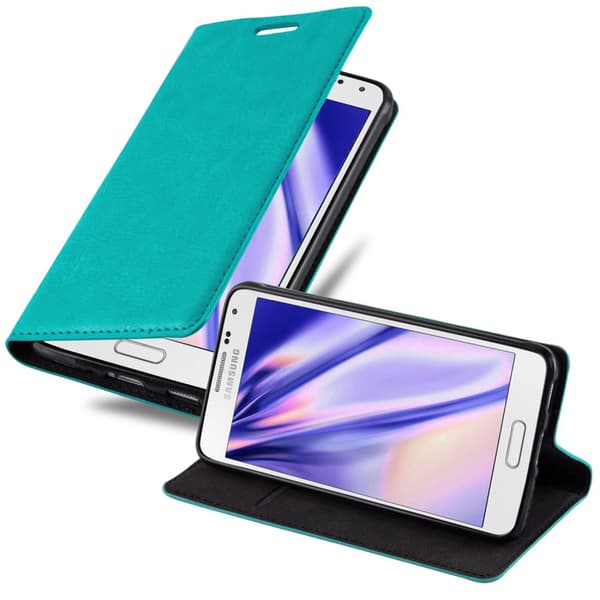 Samsung Galaxy ALPHA Fodral Skal Plånboksfodral Case med magnetisk stängning, ståfunktion och kortficka
