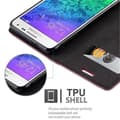 Miniatyrbild 4 av 6: Samsung Galaxy ALPHA Fodral Skal Plånboksfodral Case med magnetisk stängning, ståfunktion och kortficka