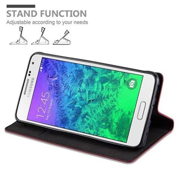 Samsung Galaxy ALPHA Fodral Skal Plånboksfodral Case med magnetisk stängning, ståfunktion och kortficka