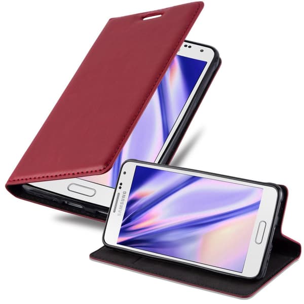 Samsung Galaxy ALPHA Fodral Skal Plånboksfodral Case med magnetisk stängning, ståfunktion och kortficka