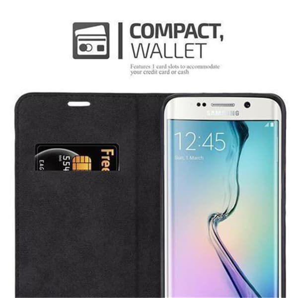 Samsung Galaxy S6 EDGE PLUS Suojakotelo Suojakuori Lompakkokotelo Matkapuhelinkotelo jossa magneettisuljenta, jalusta-toiminto ja korttitasku