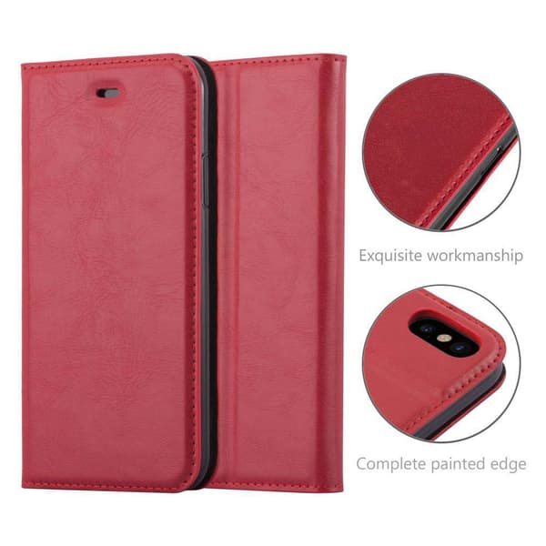 iPhone XS MAX Fodral Skal Plånboksfodral Case med magnetisk stängning, ståfunktion och kortficka