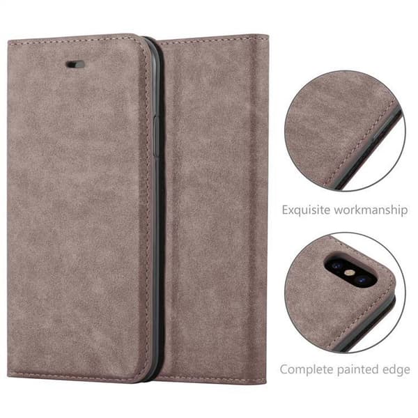 iPhone XS MAX Fodral Skal Plånboksfodral Case med magnetisk stängning, ståfunktion och kortficka