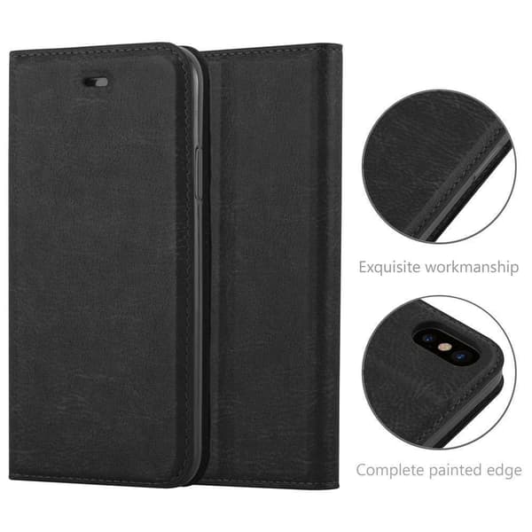 iPhone XS MAX Fodral Skal Plånboksfodral Case med magnetisk stängning, ståfunktion och kortficka