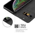 Miniatyrbild 8 av 11: iPhone XS MAX Fodral Skal Plånboksfodral Case med magnetisk stängning, ståfunktion och kortficka