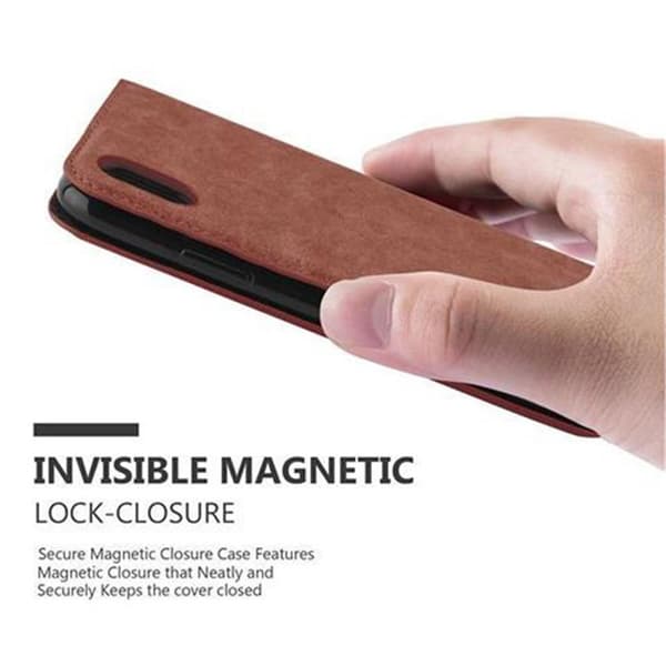 Lommebokdeksel til iPhone X / XS Deksel med magnetisk lukking, stativfunksjon og kortlomme