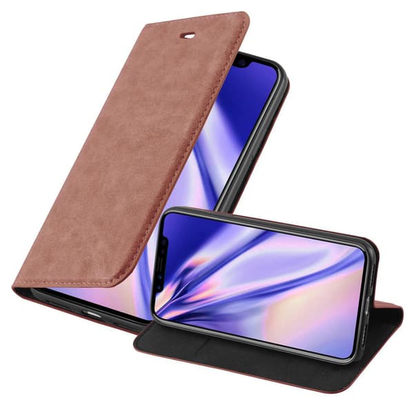 Lommebokdeksel til iPhone X / XS Deksel med magnetisk lukking, stativfunksjon og kortlomme