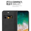 Pikkukuva 5 / 7: iPhone X / XS Suojakotelo Suojakuori Lompakkokotelo Matkapuhelinkotelo jossa magneettisuljenta, jalusta-toiminto ja korttitasku