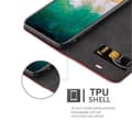 Pikkukuva 4 / 7: iPhone X / XS Suojakotelo Suojakuori Lompakkokotelo Matkapuhelinkotelo jossa magneettisuljenta, jalusta-toiminto ja korttitasku