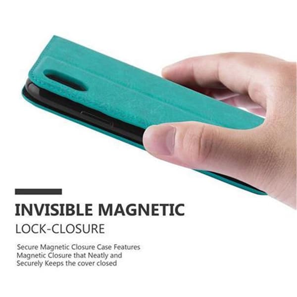 Lommebokdeksel til iPhone X / XS Deksel med magnetisk lukking, stativfunksjon og kortlomme