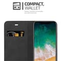 Pikkukuva 5 / 7: iPhone X / XS Suojakotelo Suojakuori Lompakkokotelo Matkapuhelinkotelo jossa magneettisuljenta, jalusta-toiminto ja korttitasku