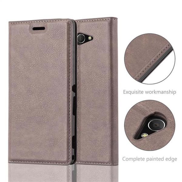 Sony Xperia M2 / M2 AQUA Fodral Skal Plånboksfodral Case med magnetisk stängning, ståfunktion och kortficka
