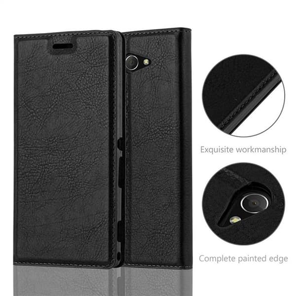 Sony Xperia M2 / M2 AQUA Fodral Skal Plånboksfodral Case med magnetisk stängning, ståfunktion och kortficka
