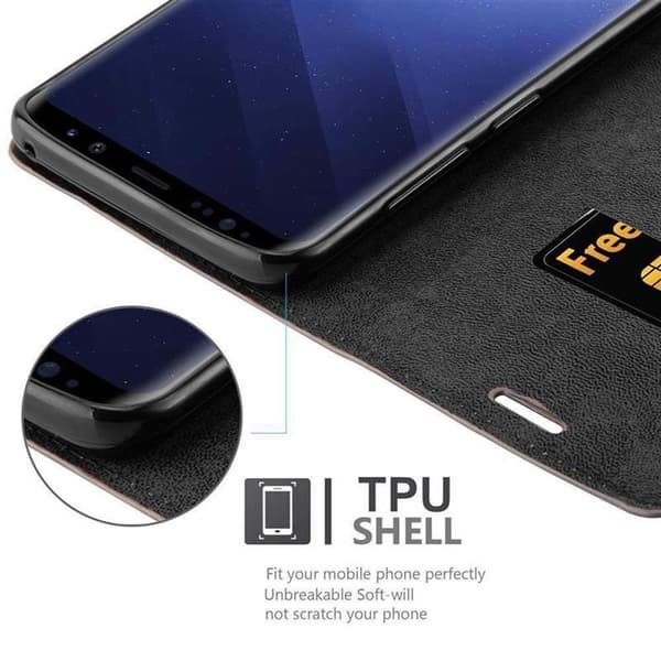 Lommebokdeksel til Samsung Galaxy S9 PLUS Deksel med magnetisk lukking, stativfunksjon og kortlomme