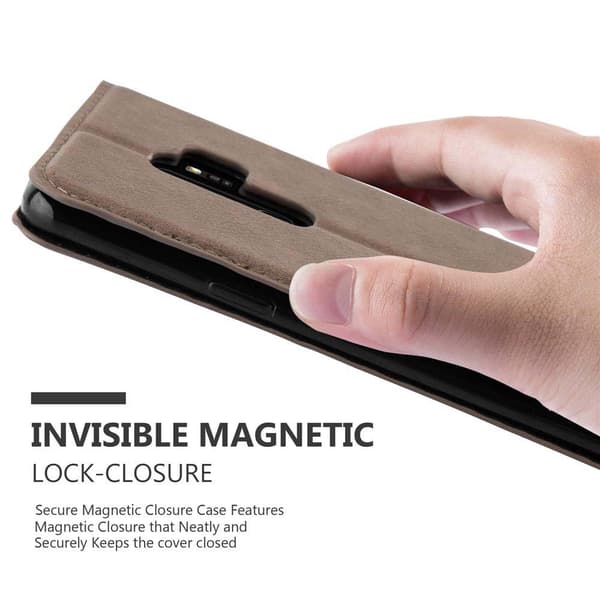 Lommebokdeksel til Samsung Galaxy S9 PLUS Deksel med magnetisk lukking, stativfunksjon og kortlomme